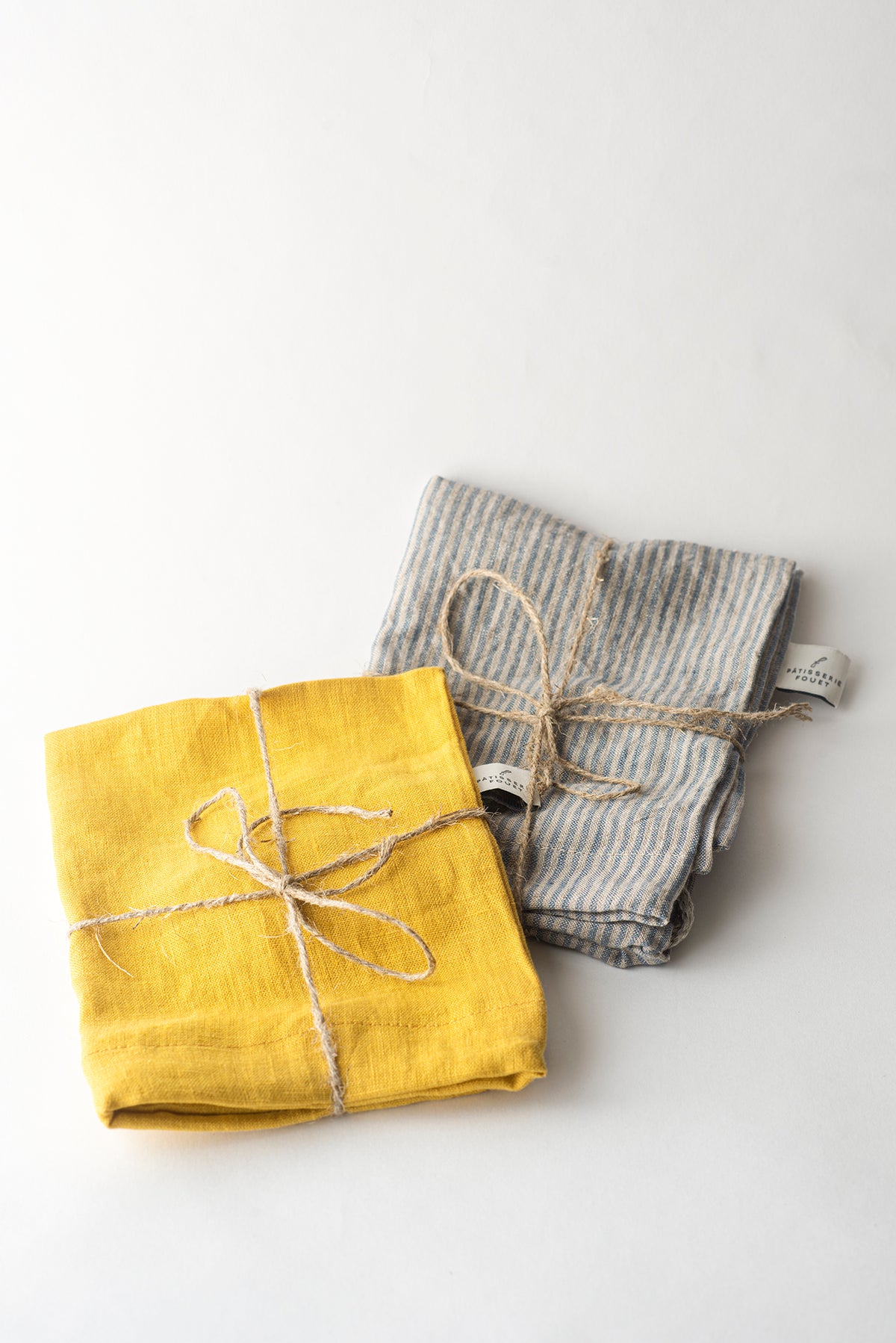 Fouet Linen Bread Bag with Handmade Flax Cord